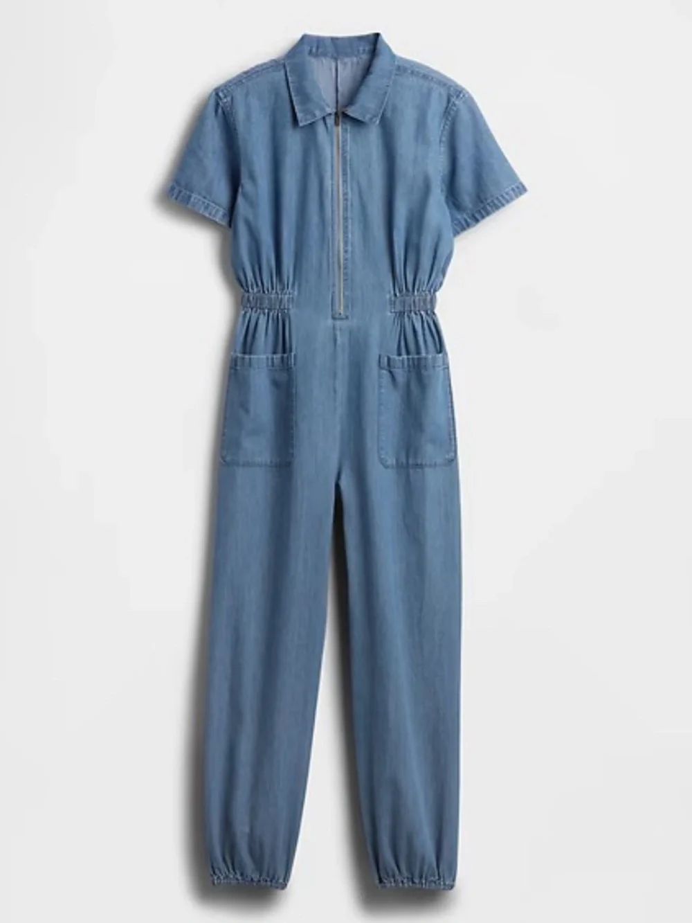 Girls Denim Jogger Jumpsuit - Gap Sz Medium